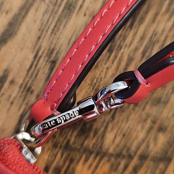 KATE SPADE Nylon Wristlet Salmon Pink - Picture 5 of 6